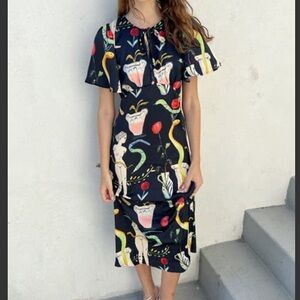 Lisa Says Gah! Penelope dress in Museo Nero size L